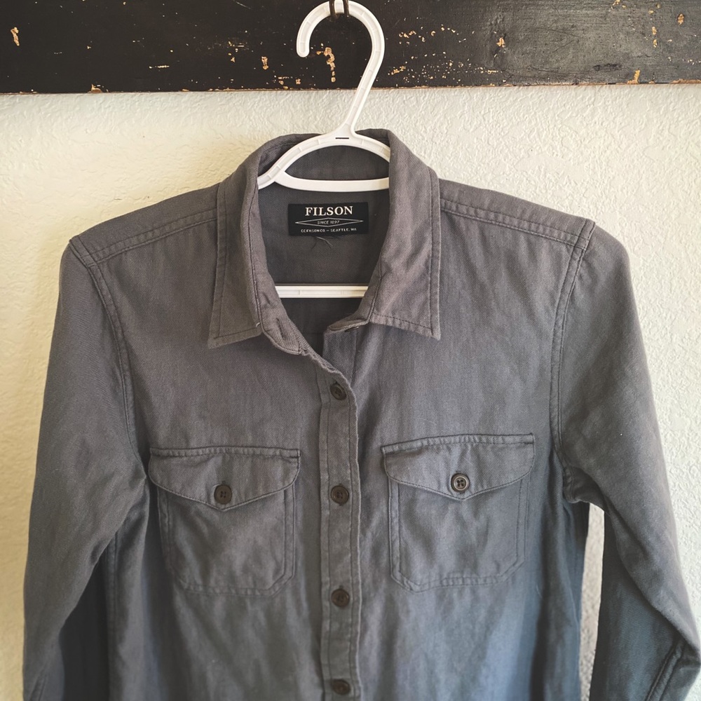 Filson Moleskin button down top